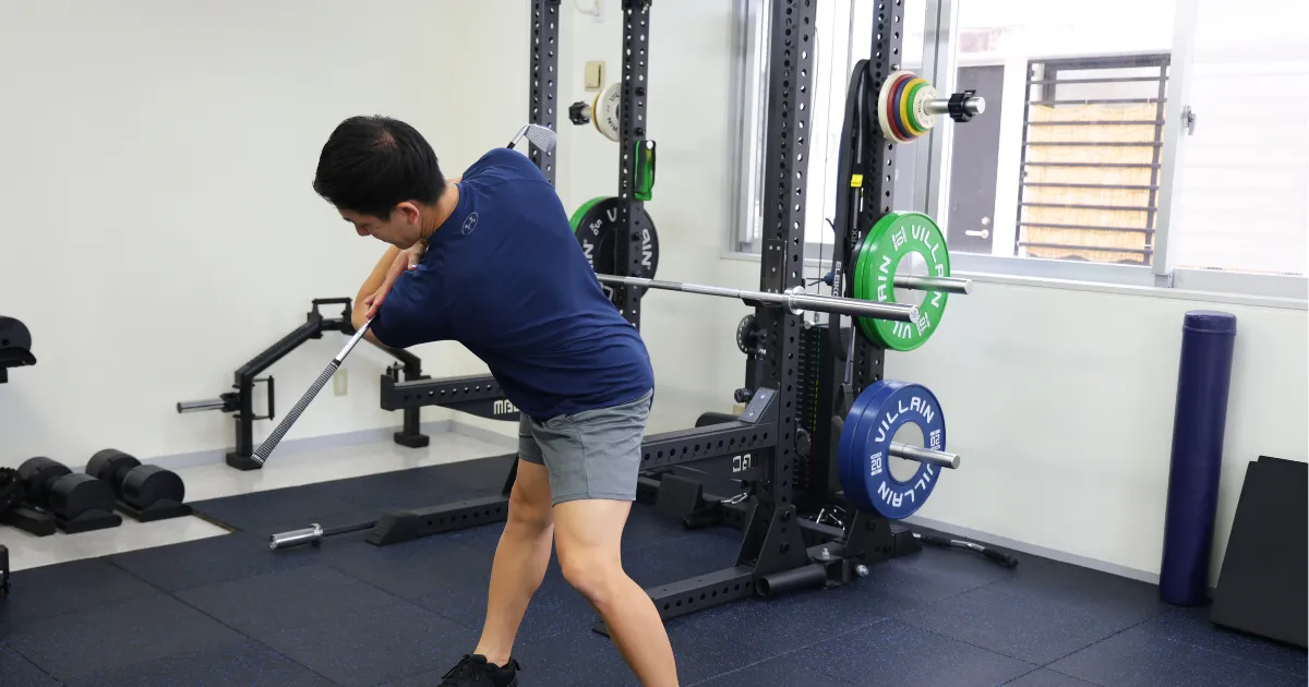 胸椎と股関節を正しく動くようにする