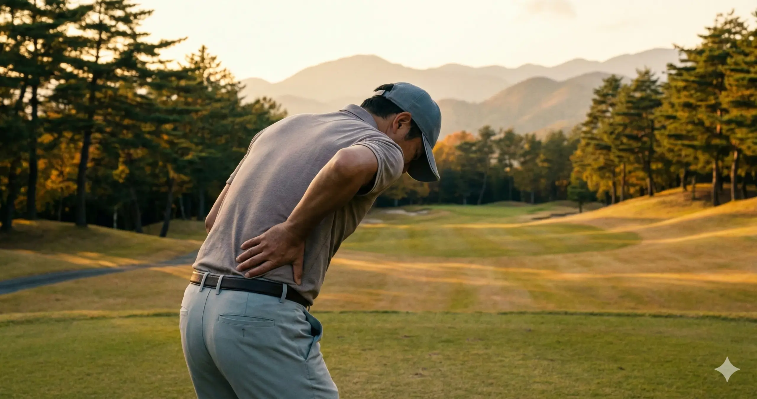 ゴルフで腰を痛めることが多い写真
