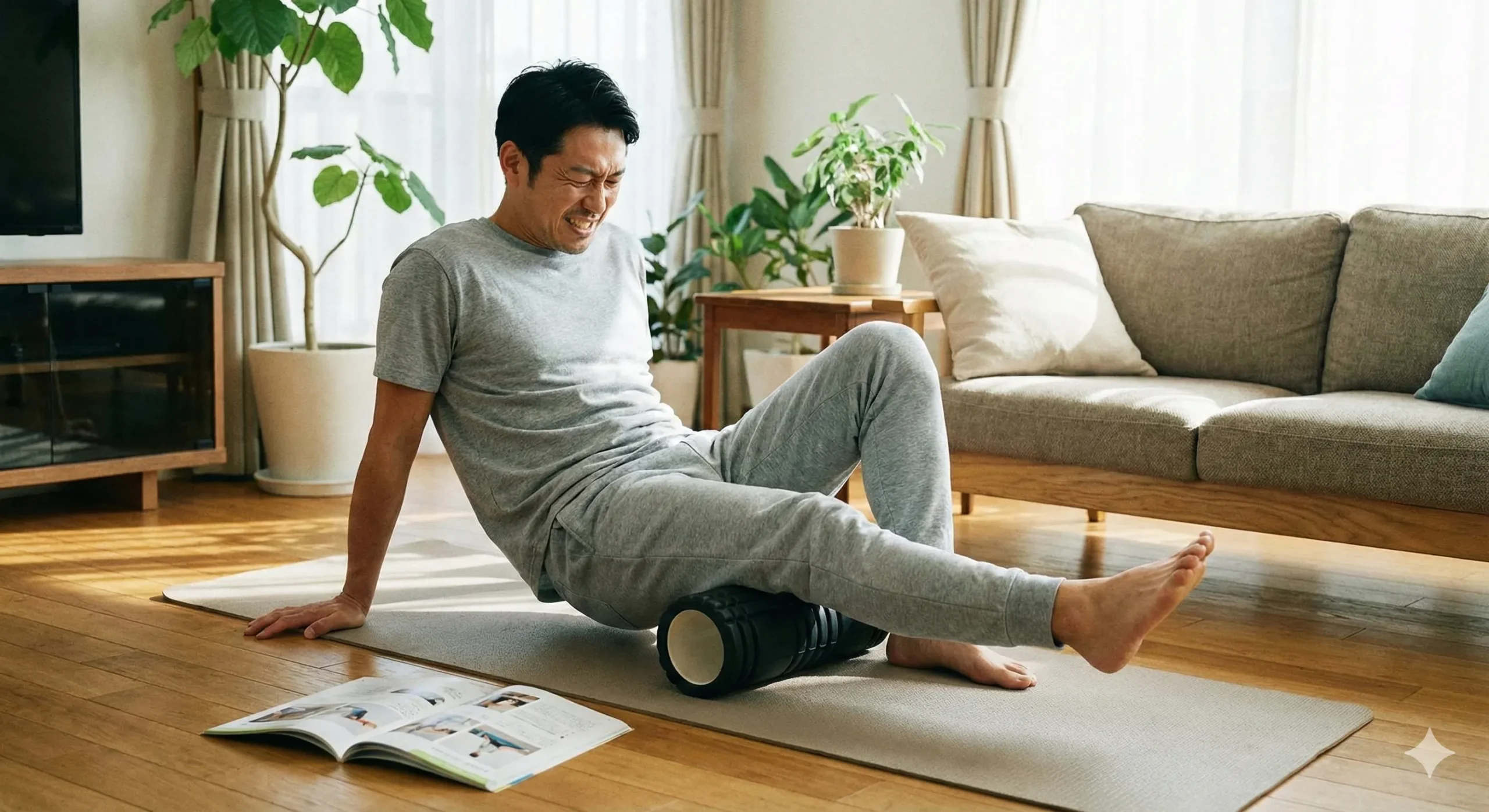 肉痛の回復 フォームローラー ストレッチ