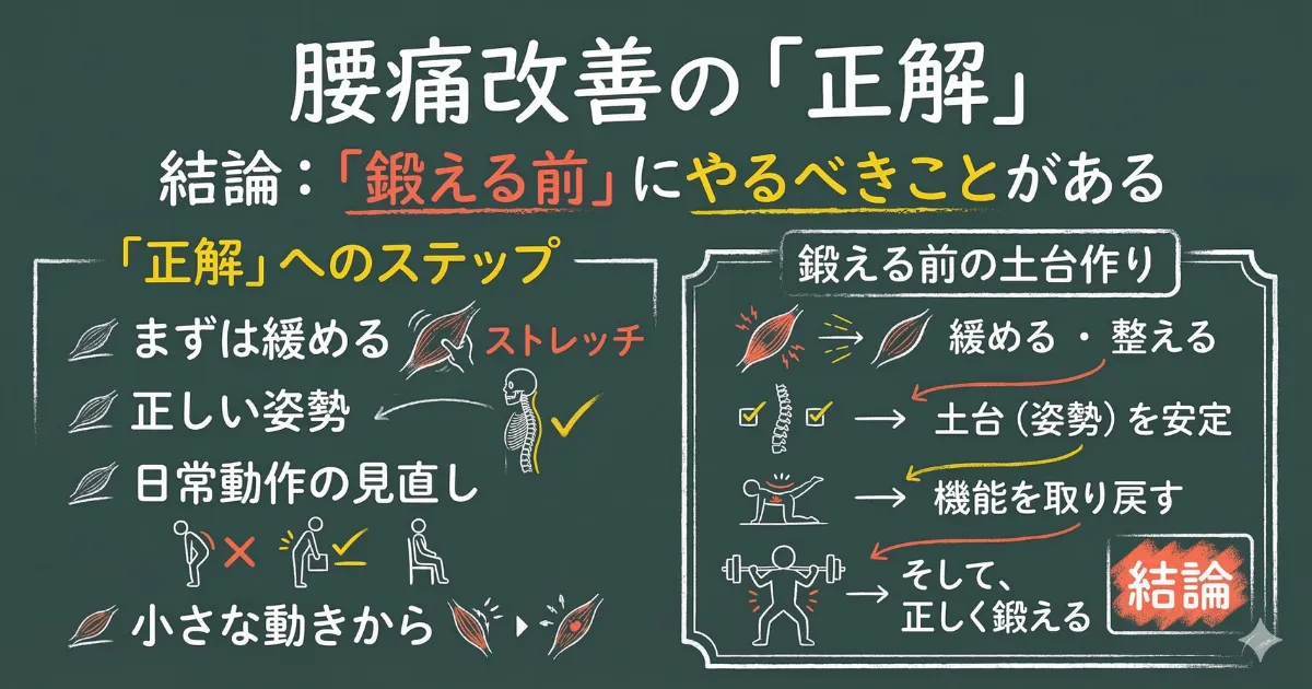「鍛える前」にやるべきことがある