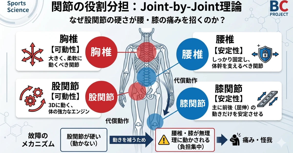 関節の役割分担：Joint-by-Joint理論
